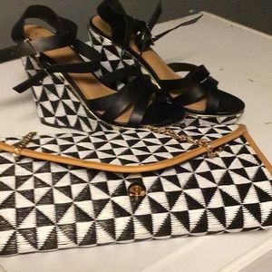 4 1/2 inch heels and handbag set